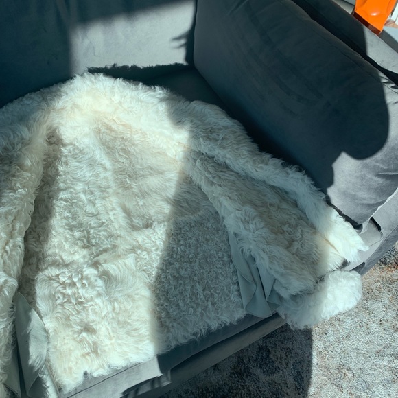 Theory Toscana Shearling Reversible Pea Coat - Picture 4 of 4